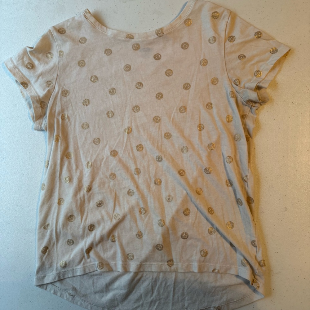 Old Navy Girls Tee with Gold Accents | XL